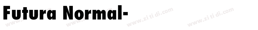 Futura Normal字体转换